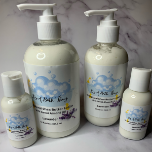 All Natural Shea Butter Lotions with Sweet Almond or Jojoba Oil