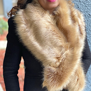 Faux fur scarf