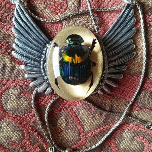 scarab beetle necklace