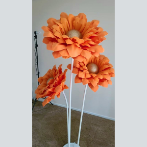 Giant artificial Foam Dahlias. 5ft tall 20 inches in diameter